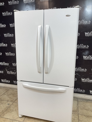 [97470] Amana Used Refrigerator French Door 36x69 (White)