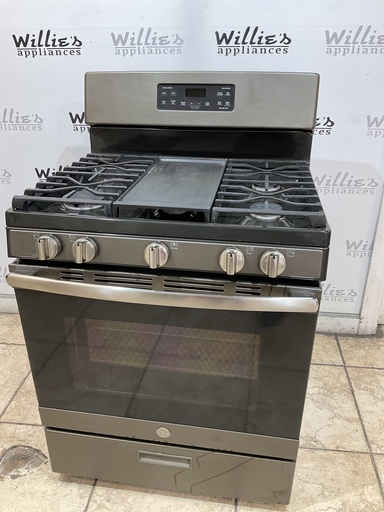 [97487] Ge Used Natural Gas Stove 30inches (Stainless Steel) 