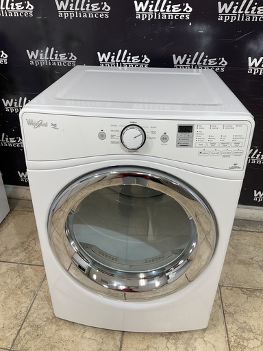 [97472] Whirlpool Used Electric Dryer 220volts (30 AMP) 27inches {4 prong} (White) 