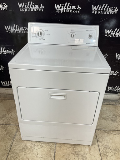 [97482] Kenmore Used Electric Dryer 220volts (30 AMP) 29inches {no cord} (White)
