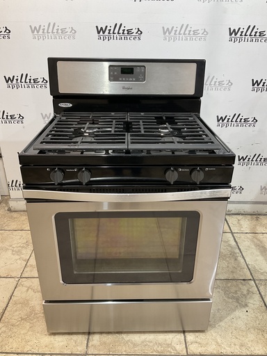 [97548] Whirlpool Used Natural Gas Stove 30inches (Stainless Steel) 