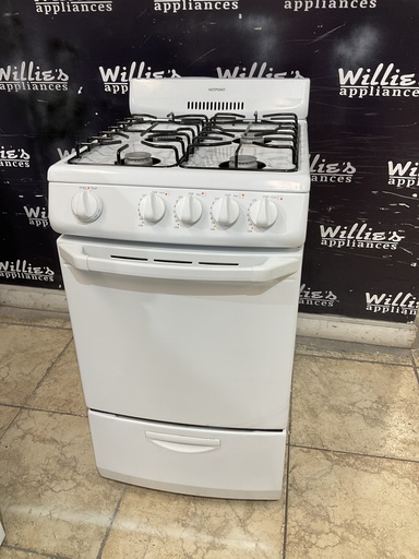 [97551] Hotpoint Used Natural Gas Stove 20inches (White) 