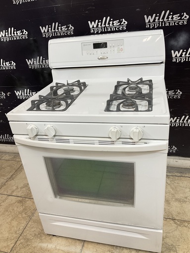 [97558] Whirlpool Used Natural Gas Stove 30inches (White)