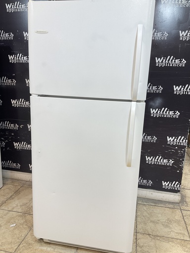 [97491] Frigidaire Used Refrigerator Top and Bottom 30x68 1/2” 