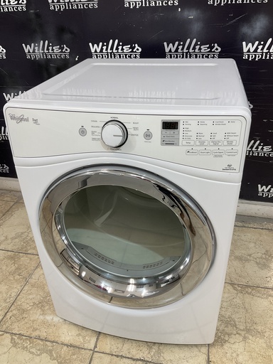 [97563] Whirlpool Used Electric Dryer 220volts (30 AMP) 27inches {3 prong} (White) 