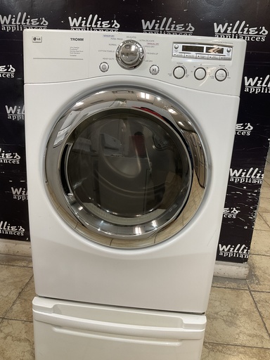 [97573] Lg Used Electric Dryer 220volts (30 AMP) 27inches {3 prong} (White) 
