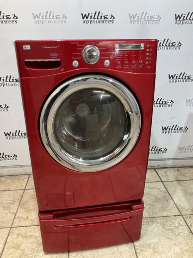 [97583] Lg Used Washer Front-load 27inches (Red) 