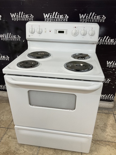 [97588] Ge Used Electric Stove 220volts (40/50 AMP) 30inches {3 prong} (White) 