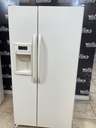 Ge Used Refrigerator Side by Side 34x66 1/2” (Bisque) 