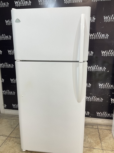 [97626] White Westinghouse Used Refrigerator Top and Bottom 30x65 1/2” (White) 