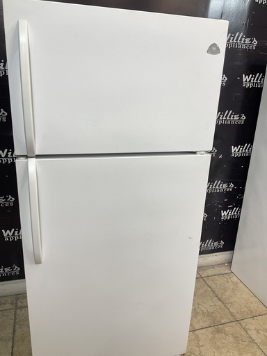 [97627] White Westinghouse Used Refrigerator Top and Bottom 30x65 1/2” (White) 