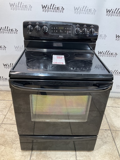 [97645] Kenmore Used Electric Stove 220volts (40/50 AMP) 30inches {3 prong} (Black) 