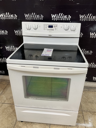 [97680] Whirlpool Used Electric Stove 220volts (40/50 AMP) 30inches {no cord} (White) 