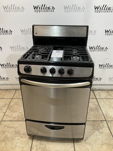 [97652] Ge Used Natural Gas Stove 24inches (Stainless Steel) 