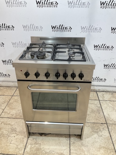 [97661] Verona Used Natural Gas Stove 24inches (Stainless Steel) 