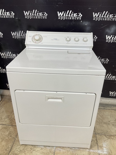[97668] Whirlpool Used Electric Dryer 220volts (30 AMP) 29inches {3 prong} (White) 