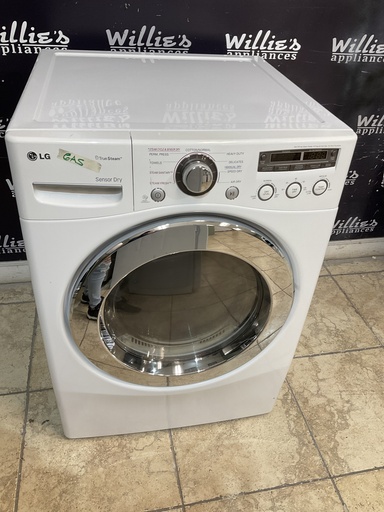 [97675] Lg Used Natural Gas Dryer 27inches (White) 