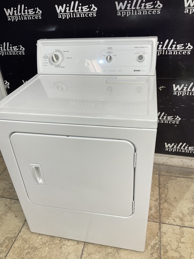 [97679] Kenmore Used Electric Dryer 220volts (30 AMP) 29inches {no cord} (White) 