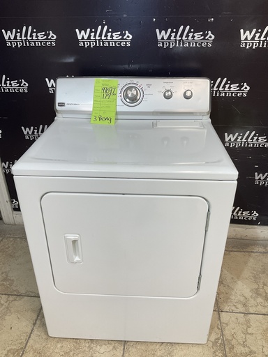 [97697] Maytag Used Electric Dryer 220volts (30 AMP) 29inches {3 prong} (White) 