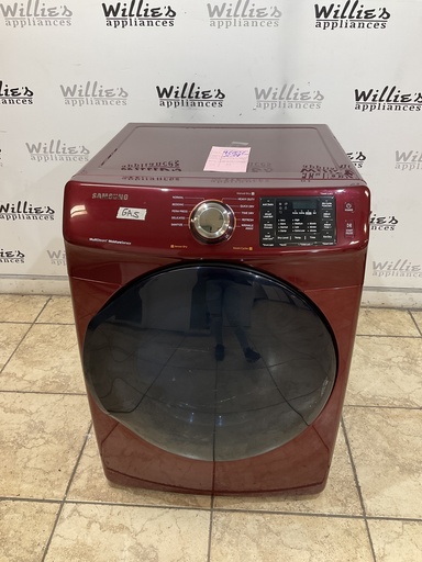 [97707] Samsung Used Natural Gas Dryer 27inches (Merlot)