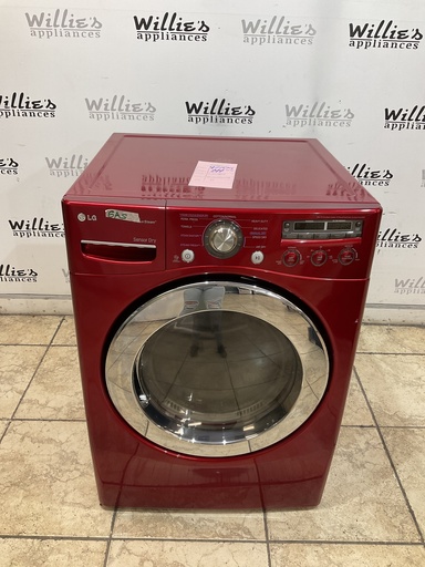 [97705] Lg Used Natural Gas Dryer 27inches (Red) 