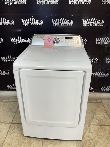 [97709] Samsung Used Natural Gas Dryer 27inches (White) 