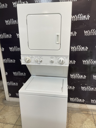 [97714] Kenmore Used Electric Unit Stackable 220volts (30 AMP) 24x71 1/2” {3 prong} (White) 