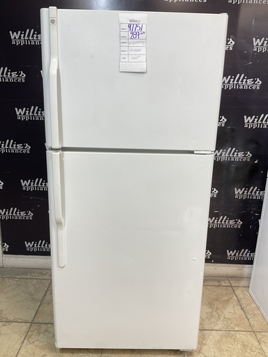 [97751] Ge Used Refrigerator Top and Bottom 30x66 1/2” (white) 