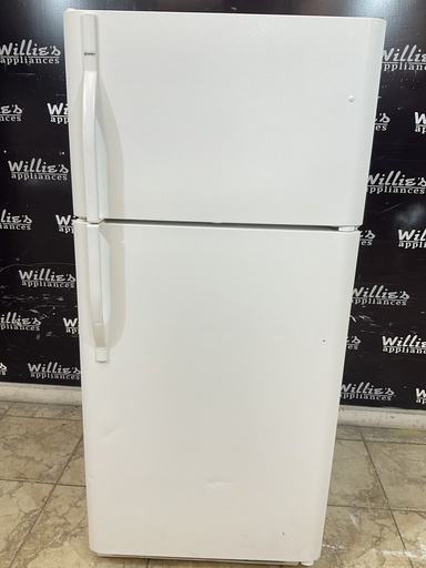 [97753] Kenmore Used Refrigerator Top and Bottom 30x65 1/2” (White) 