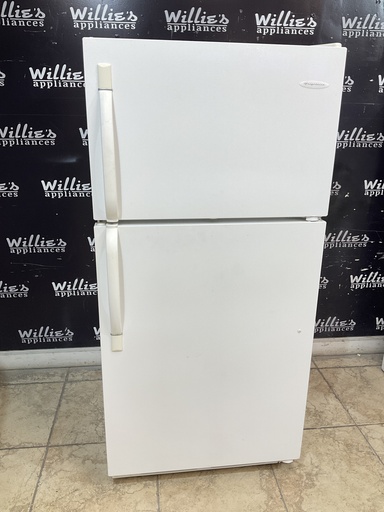 [97769] Frigidaire Used Refrigerator Top and Bottom 28x60 (White) 
