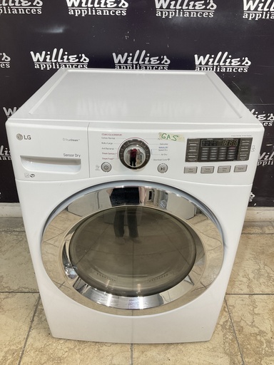 [97802] Lg Used Natural Gas Dryer 27inches (White) 