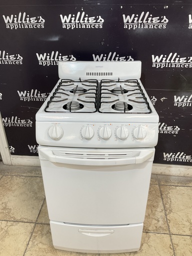 [97804] Hotpoint Used Natural Gas Stove 20inches (White) 