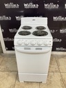 Summit Used Electric Stove 220volts (40/50 AMP) 19 1/2” {3 prong} (White) 