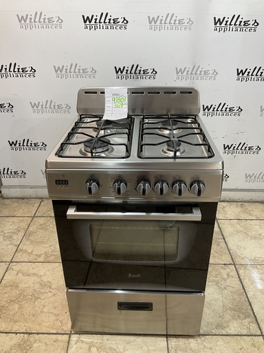 [97801] Avanti Used Natural Gas Stove 23 1/2” (Stainless Steel)