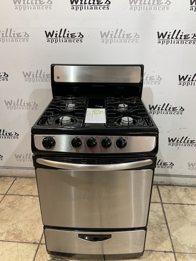 [97792] Ge Used Natural Gas Stove 24inches (Stainless Steel) 