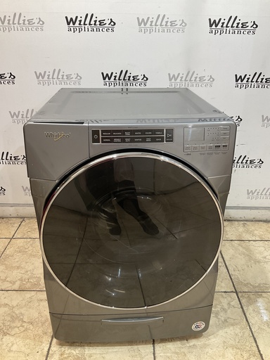 [97821] Whirlpool Used Washer Front-load 27inches (Grey) 