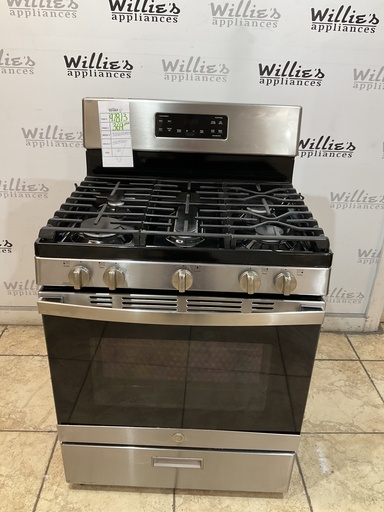 [97813] Ge Used Natural Gas Stove 30inches (Stainless Steel) 
