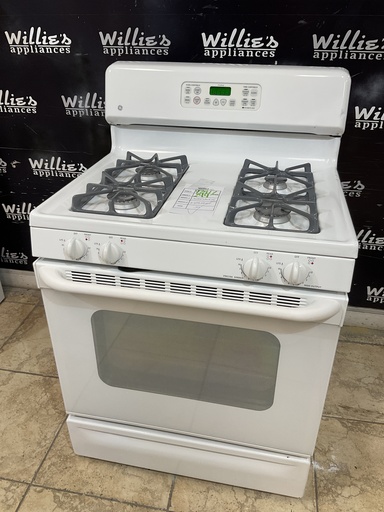 [97817] Ge Used Natural Gas Stove 30inches (White) 