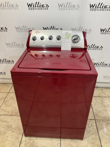 [97838] Whirlpool Used Washer Top-load 27inches (Red) 