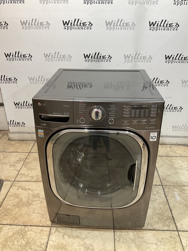 [97900] Lg Used Washer Front-load 27inches (Balck Stainless) 