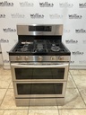 Samsung Used Natural Gas Stove Double Oven 30inches (Stainless Steel) 