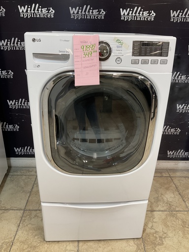 [97892] Lg Used Natural Gas Dryer 27inches (White)  