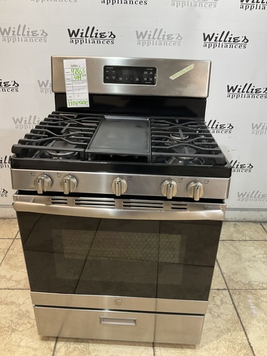 [97863] Ge Used Gas Propane Stove 30inches (Stainless Steel)