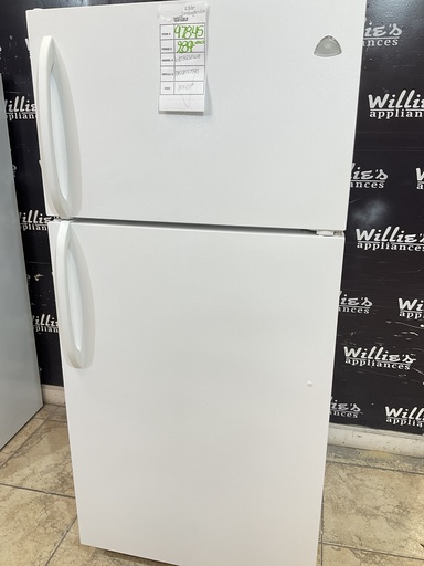 [97845] White Westinghouse Used Refrigerator Top and Bottom 30x65 1/2” (White) 