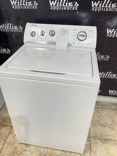 [97896] Whirlpool Used Washer Top-load 27inches (White) 