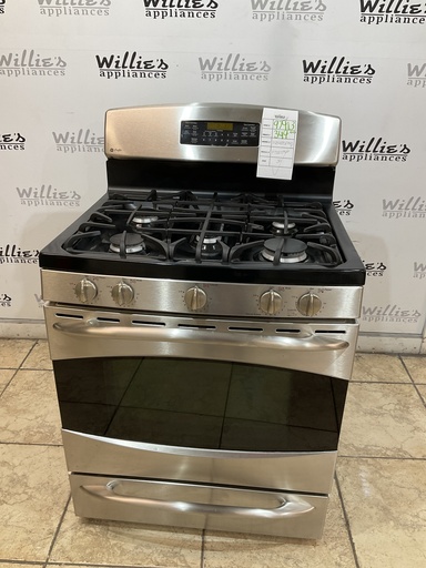 [97913] Ge Used Natural Gas Stove 30inches (Stainless Steel) 