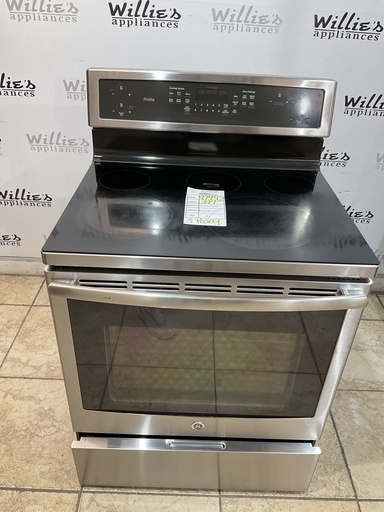 [97945] Ge Used Electric Stove 220volts (40/50 AMP) 30inches {3 prong} (Stainless Steel) 