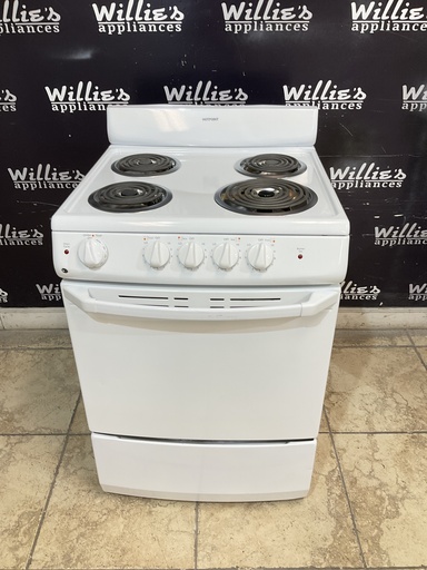 [97937] Hotpoint Used Natural Gas Stove 220volts (40/50 AMP) 24inches {3 prong} 
