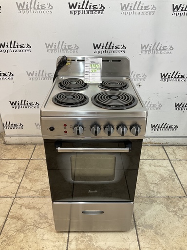 [97970] Avanti Used Electric Stove 220volts (40/50 AMP) 19 1/2”inches {3 prong} (Stainless Steel) 