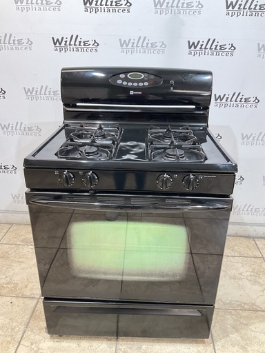 [97977] Maytag Used Natural Gas Stove 30inches (Black) 